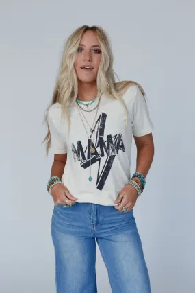 Electric Mama Graphic Tee - Off White