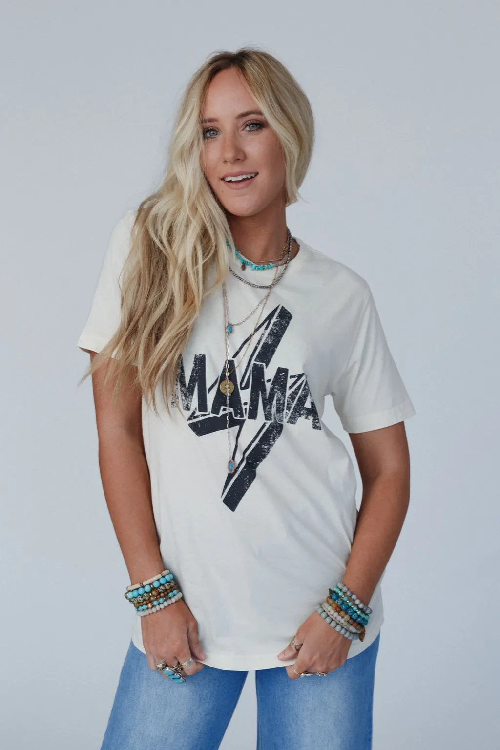 Electric Mama Graphic Tee - Off White