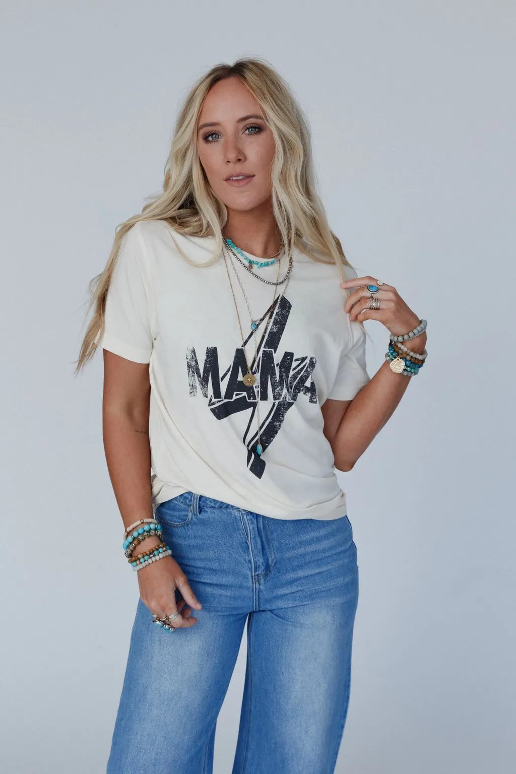 Electric Mama Graphic Tee - Off White