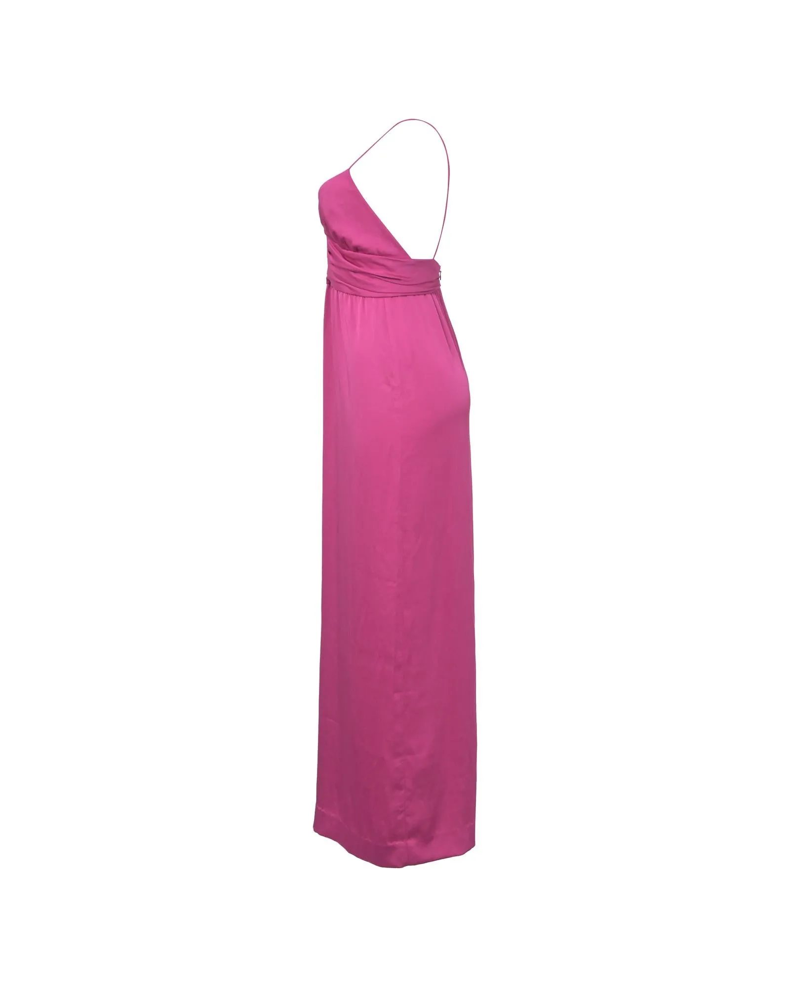 Elegant Long Backless Maxi Dress in Luxurious Polyester