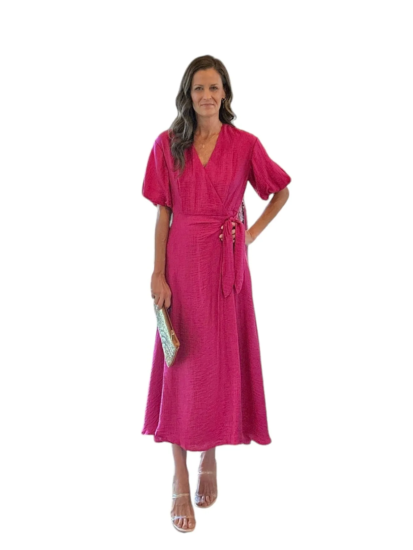 Elyana Maxi Dress in rose by FRNCH