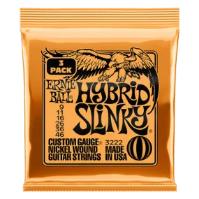 Ernie Ball Hybrid Slinky 9-46 (3 Set Pack)