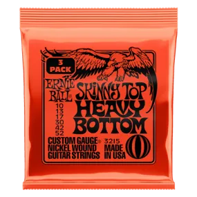 Ernie Ball Skinny Top Heavy Bottom 10-52 (3 Set Pack)