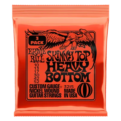 Ernie Ball Skinny Top Heavy Bottom 10-52 (3 Set Pack)