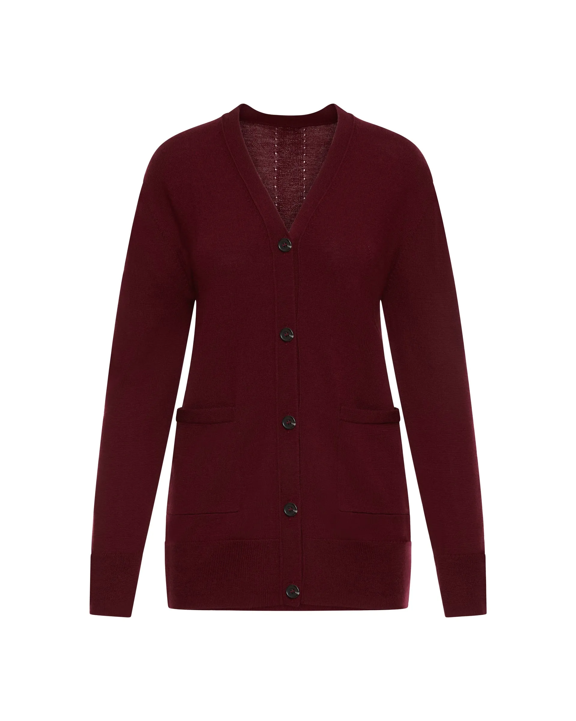 Everyday Cardigan in Merino Wool | Merlot