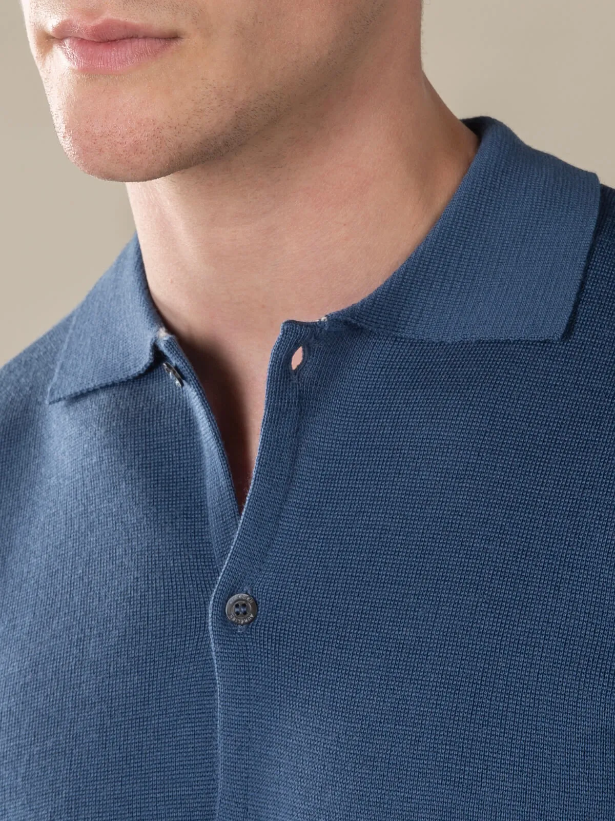 Extrafine Merino Knitted Shirt Petrol