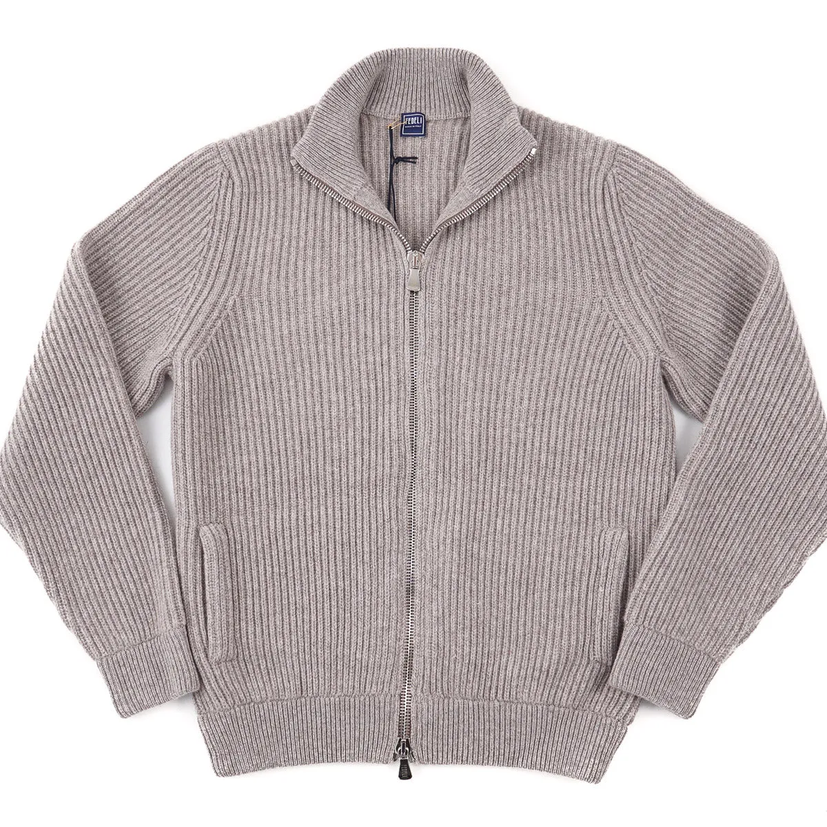 Fedeli Full-Zip Cashmere Sweater-Jacket