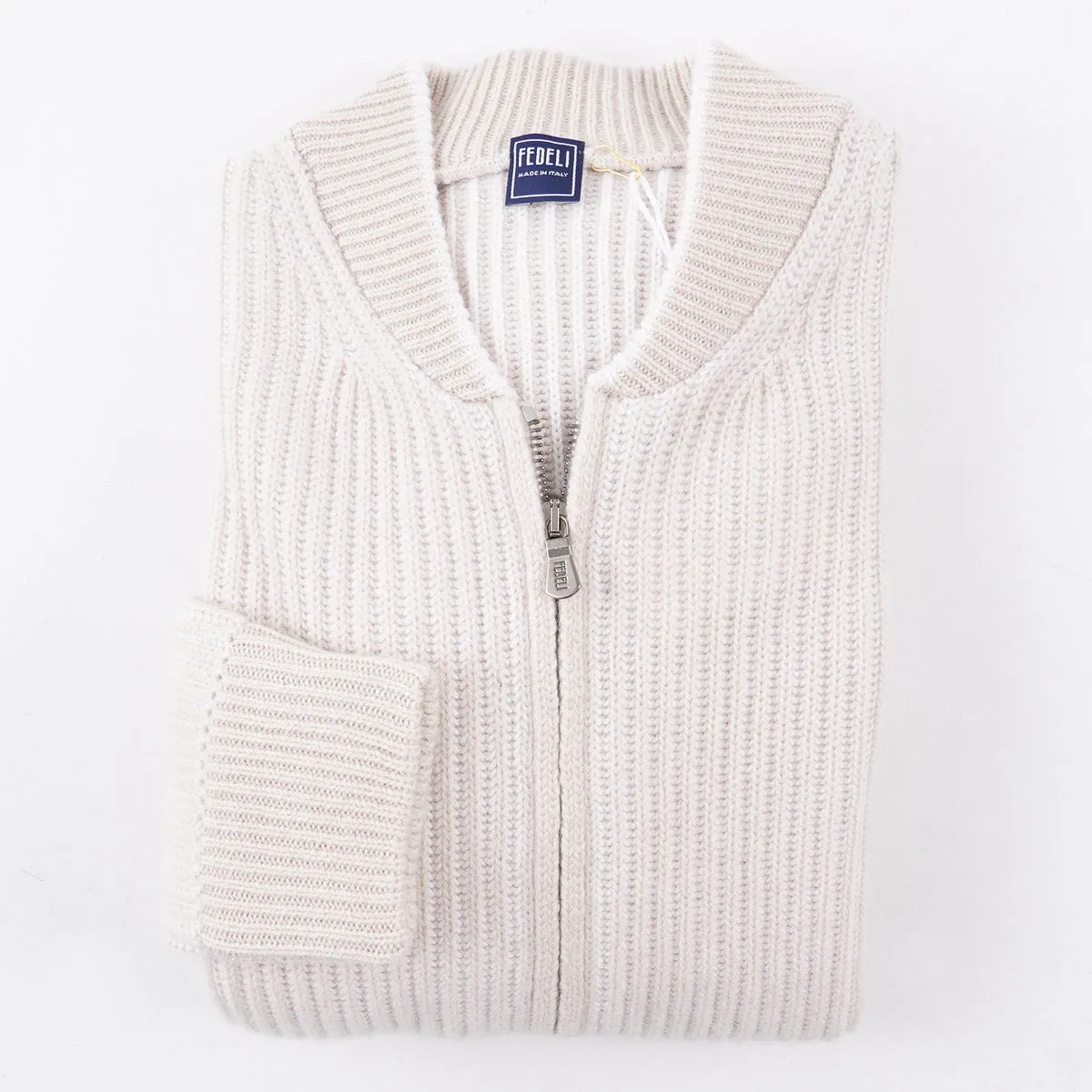 Fedeli Full-Zip Cashmere Sweater-Jacket