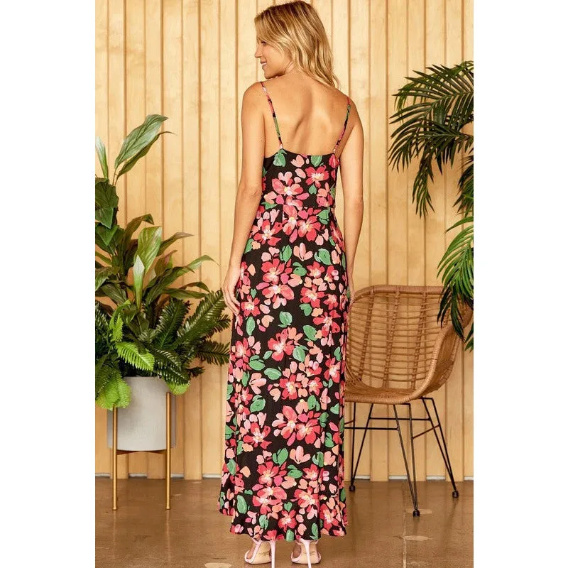 Floral Printed Summer Maxi Dress