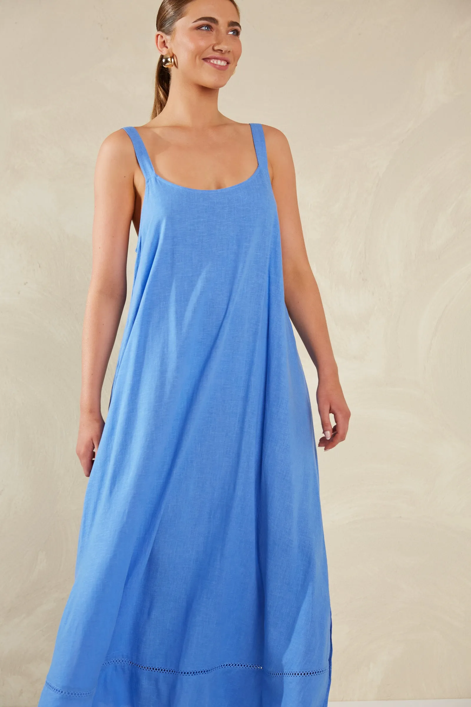 Florence Tank Maxi - Coast Blue