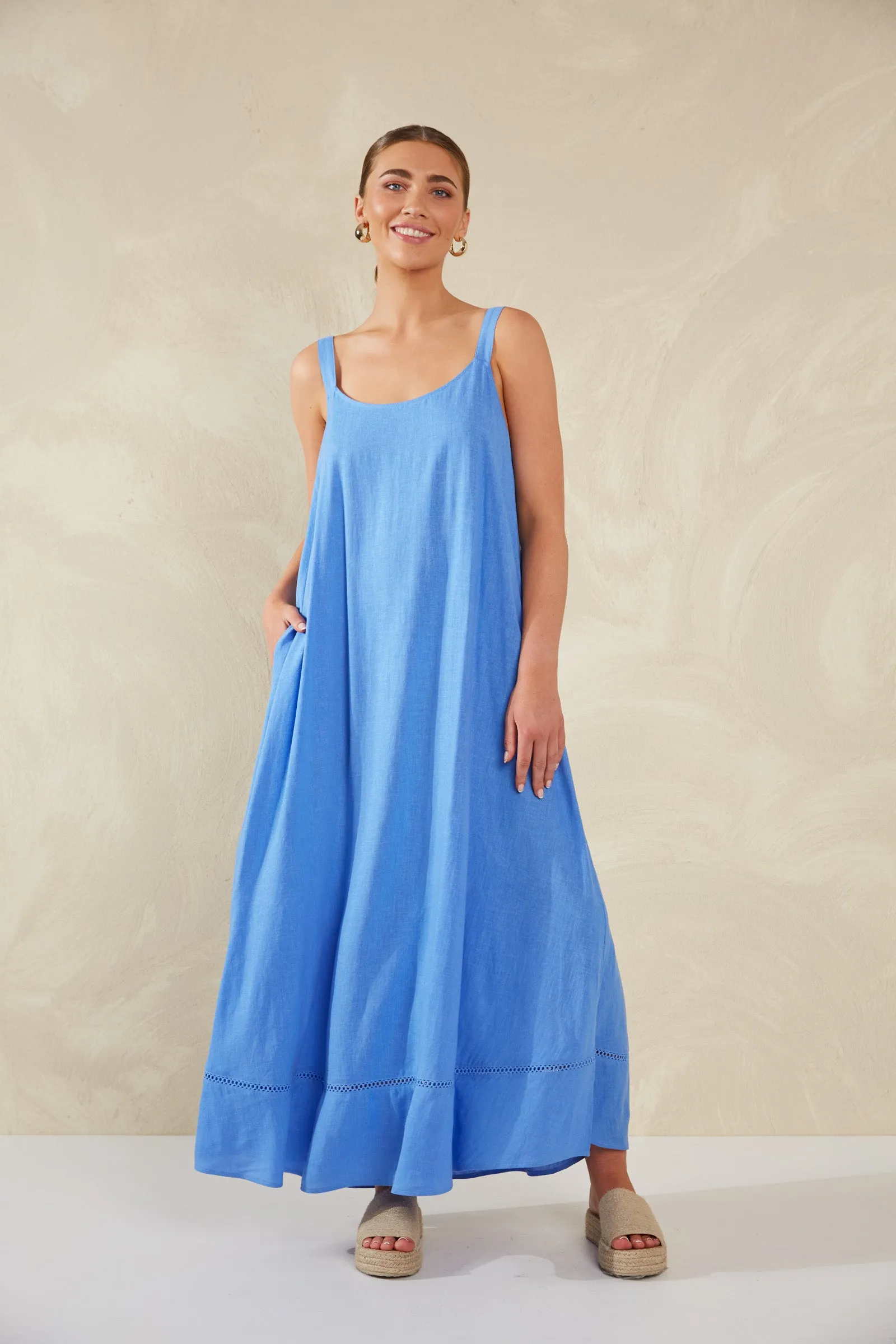 Florence Tank Maxi - Coast Blue