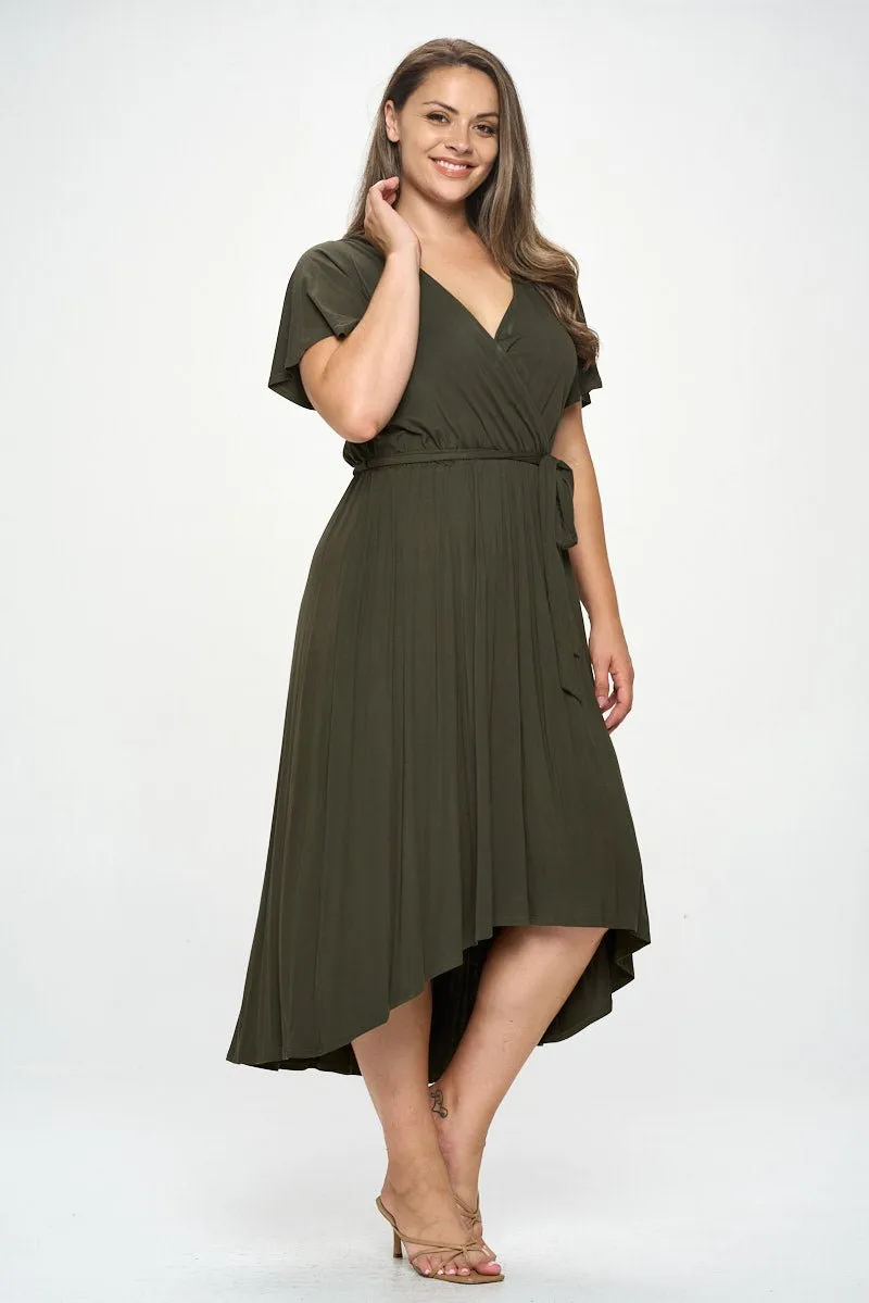 Georgia Plus Size Wrap Dress