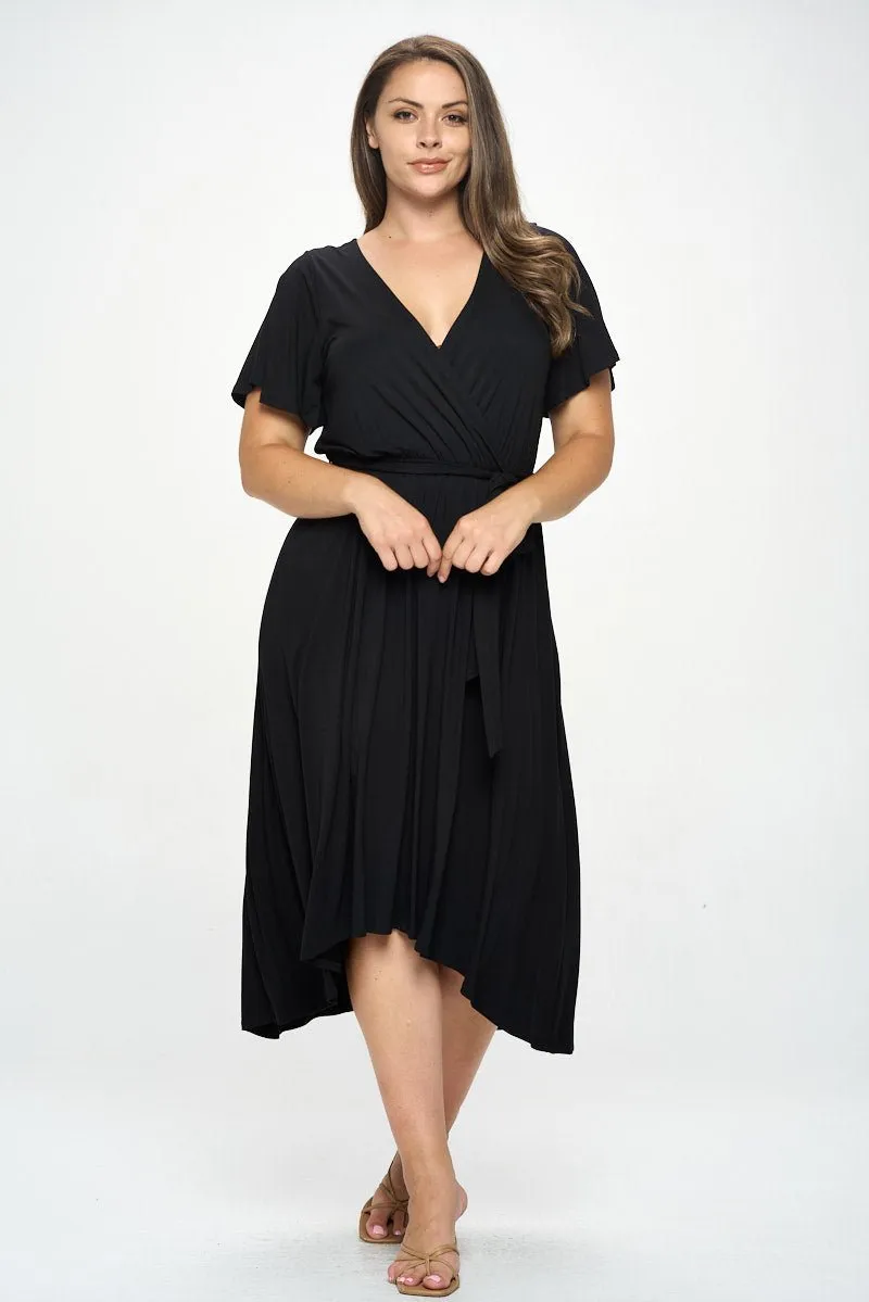 Georgia Plus Size Wrap Dress