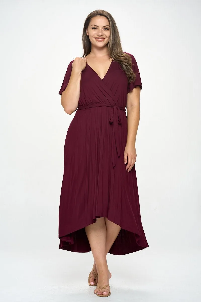 Georgia Plus Size Wrap Dress