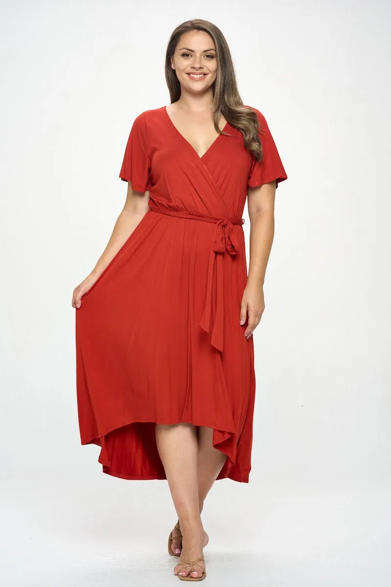 Georgia Plus Size Wrap Dress