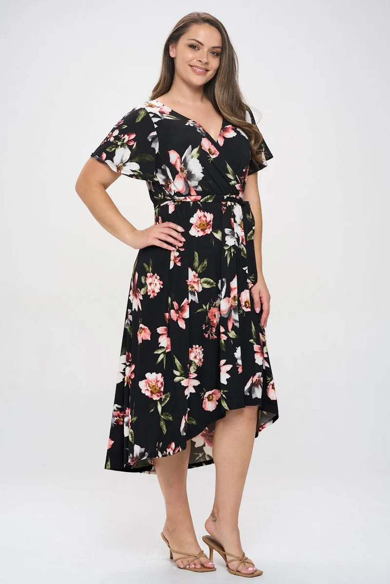 Georgia Plus Size Wrap Dress