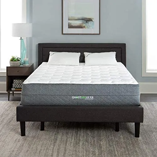 GhostBed Luxe 13 Inch Cool Gel Memory Foam Mattress - Cooling Technology & Comforting Pressure Relief, Twin