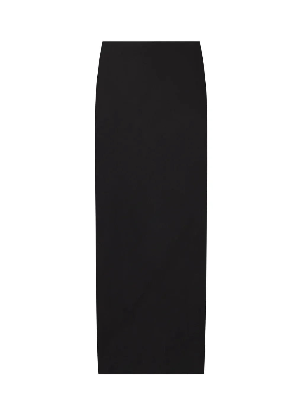 Greta Satin Maxi Skirt -  Black