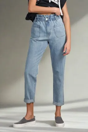 High Waist Relaxed Slouch Jeans