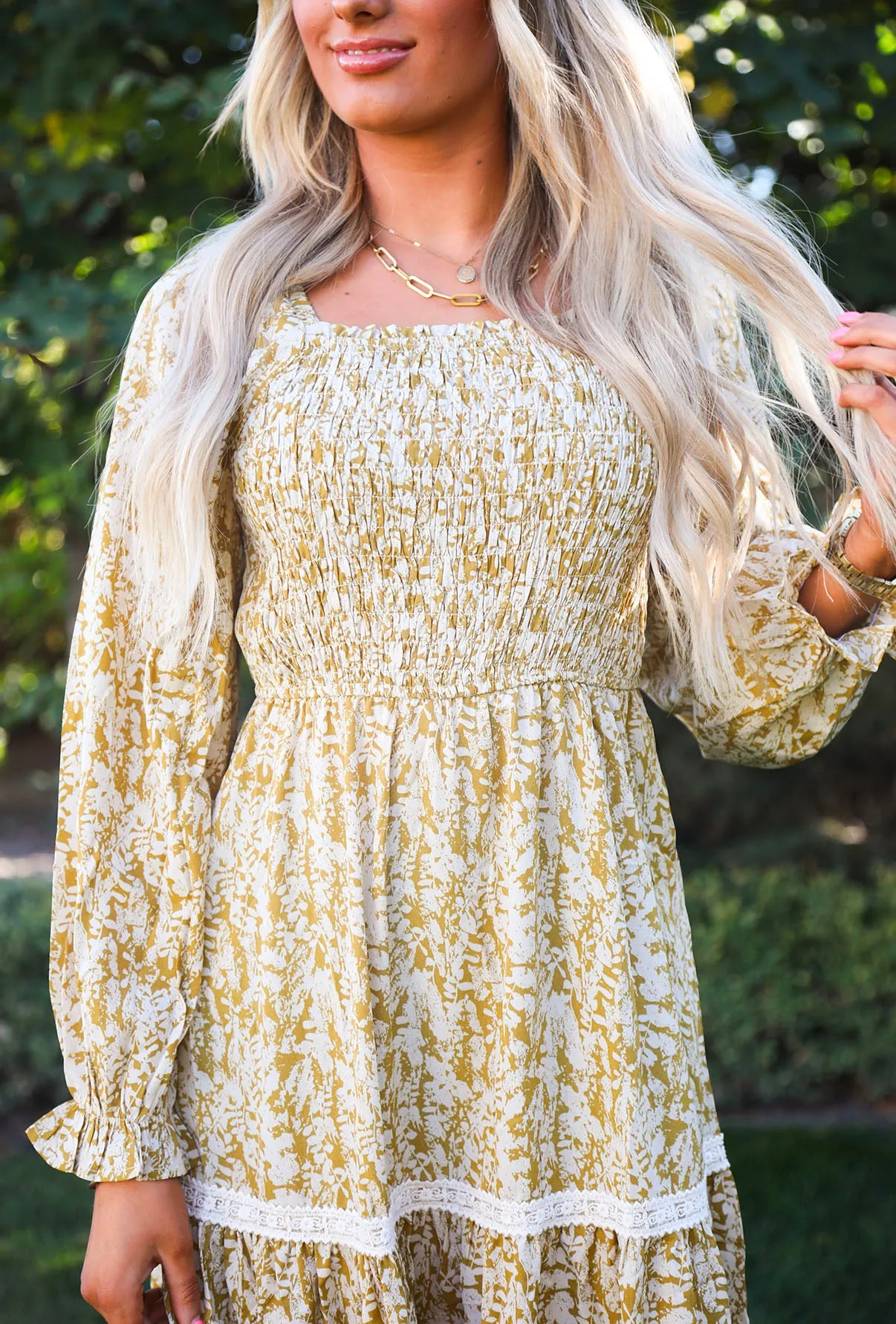 Honey Bee Long Sleeve Maxi