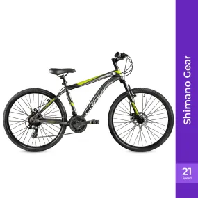 Hustler 21 Speed 26 T Hybrid Cycle/ City Bike (21 Gear, Grey)