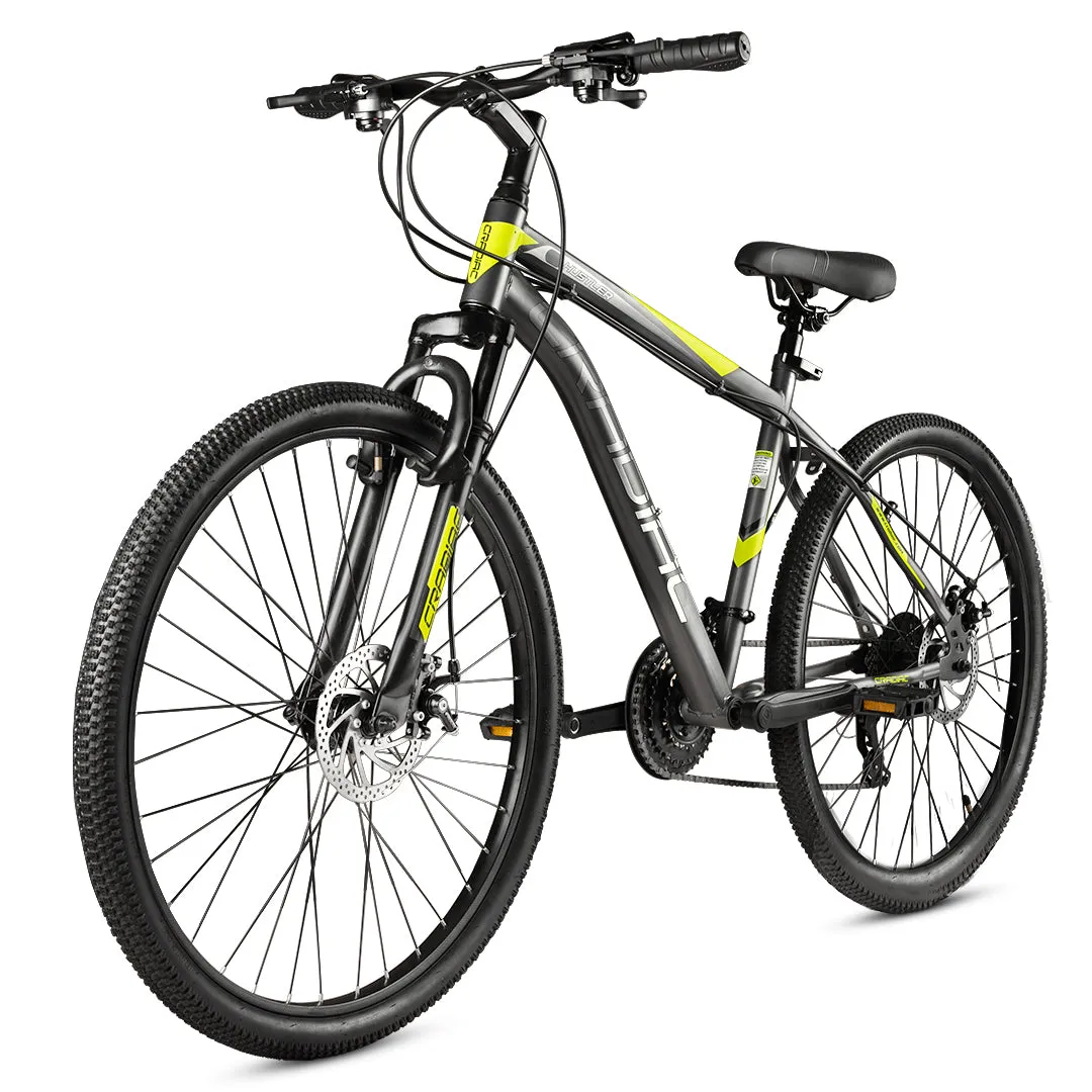 Hustler 21 Speed 26 T Hybrid Cycle/ City Bike (21 Gear, Grey)