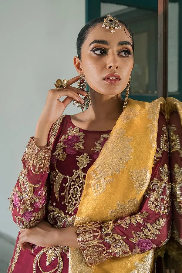 Imrozia Premium Sooraj Garh Chiffon Collection 2021 – I-144 Roshina