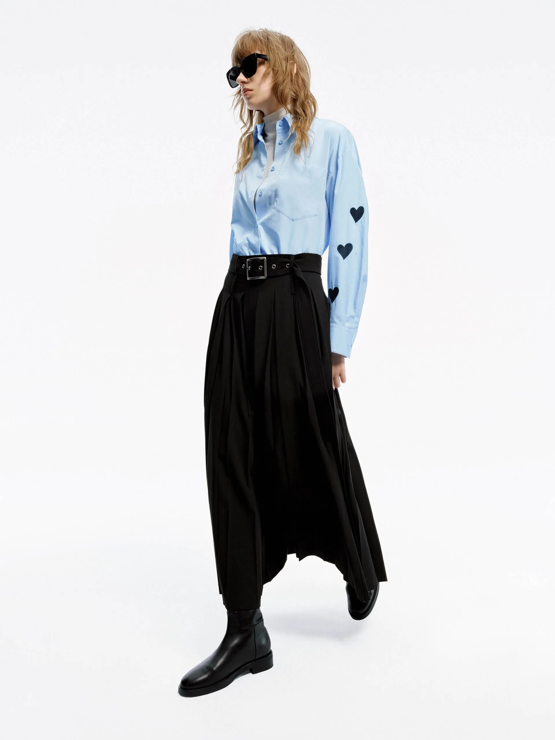 Include Belt Maxi Skirt