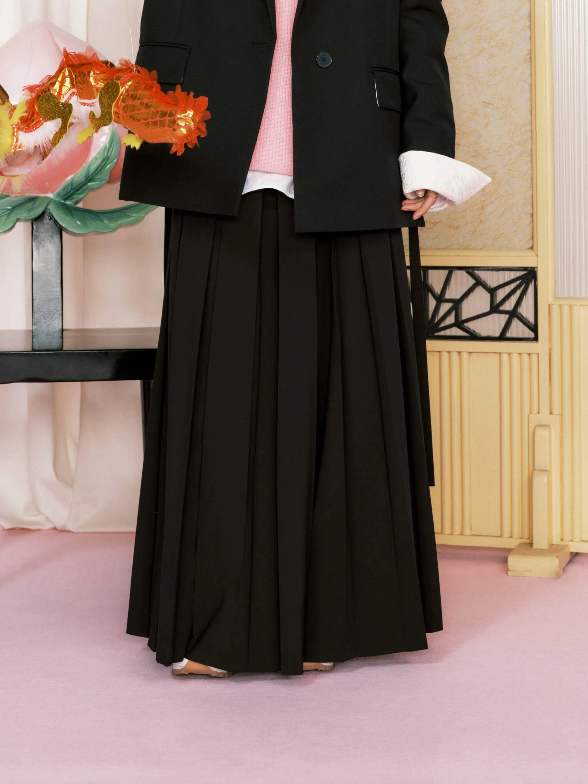 Include Belt Maxi Skirt