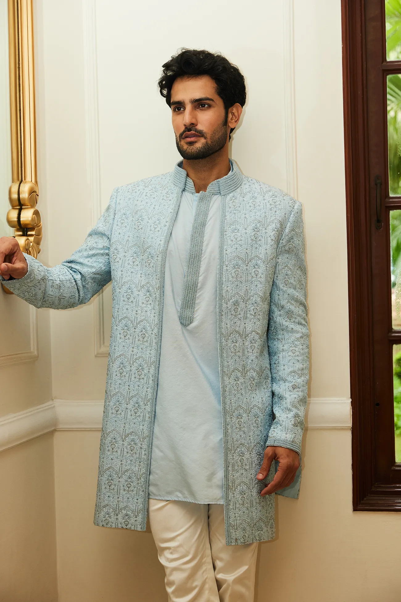 JACKET KURTA TROUSER SET