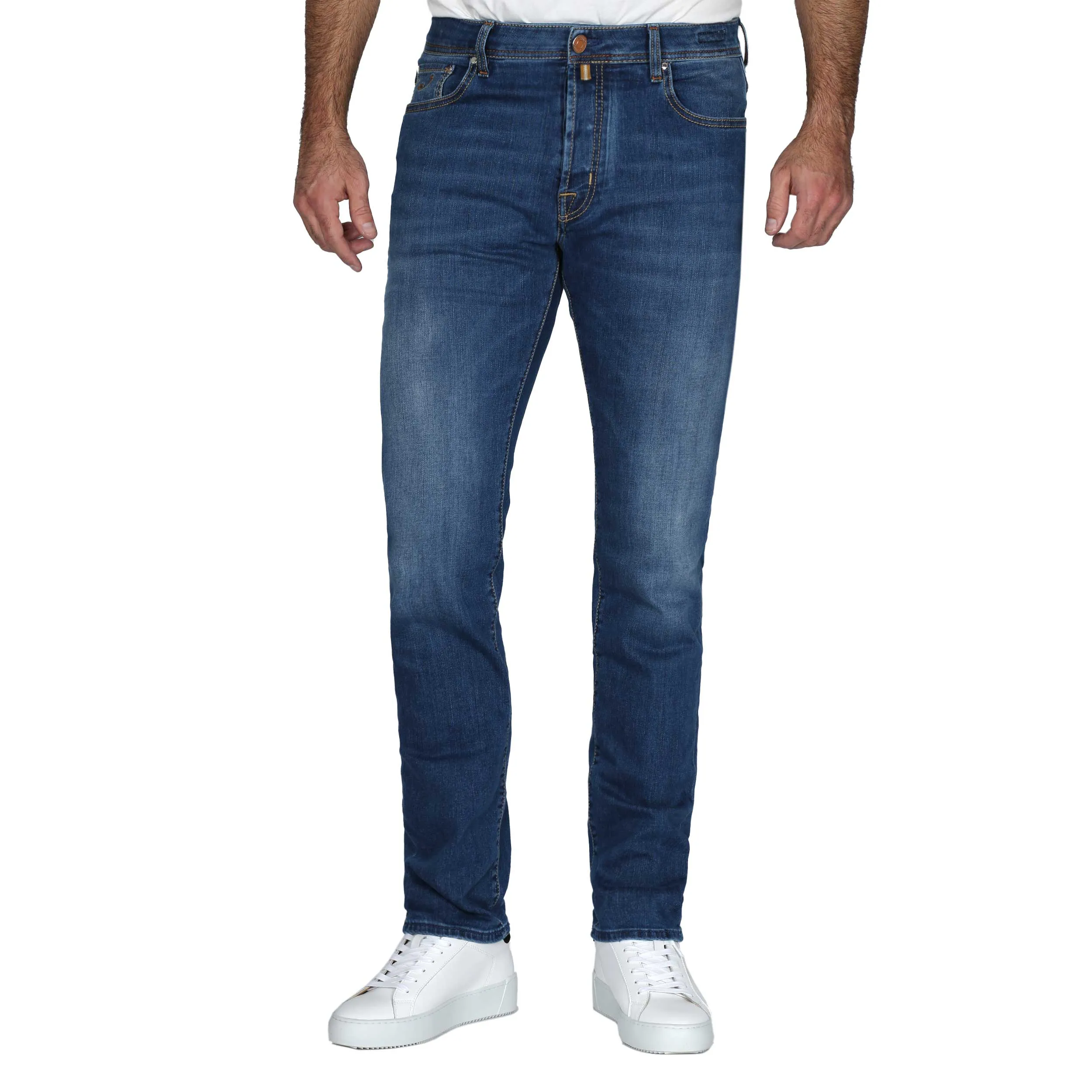 Jacob Cohen Bard Jean in Mid Blue Denim Wash