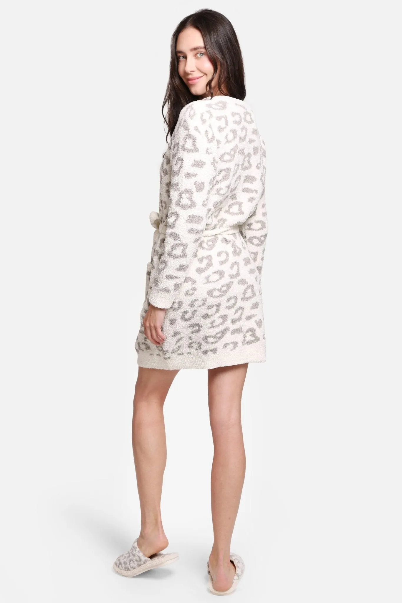 JCL1009 Leopard Super Lux Robe/Cardigan