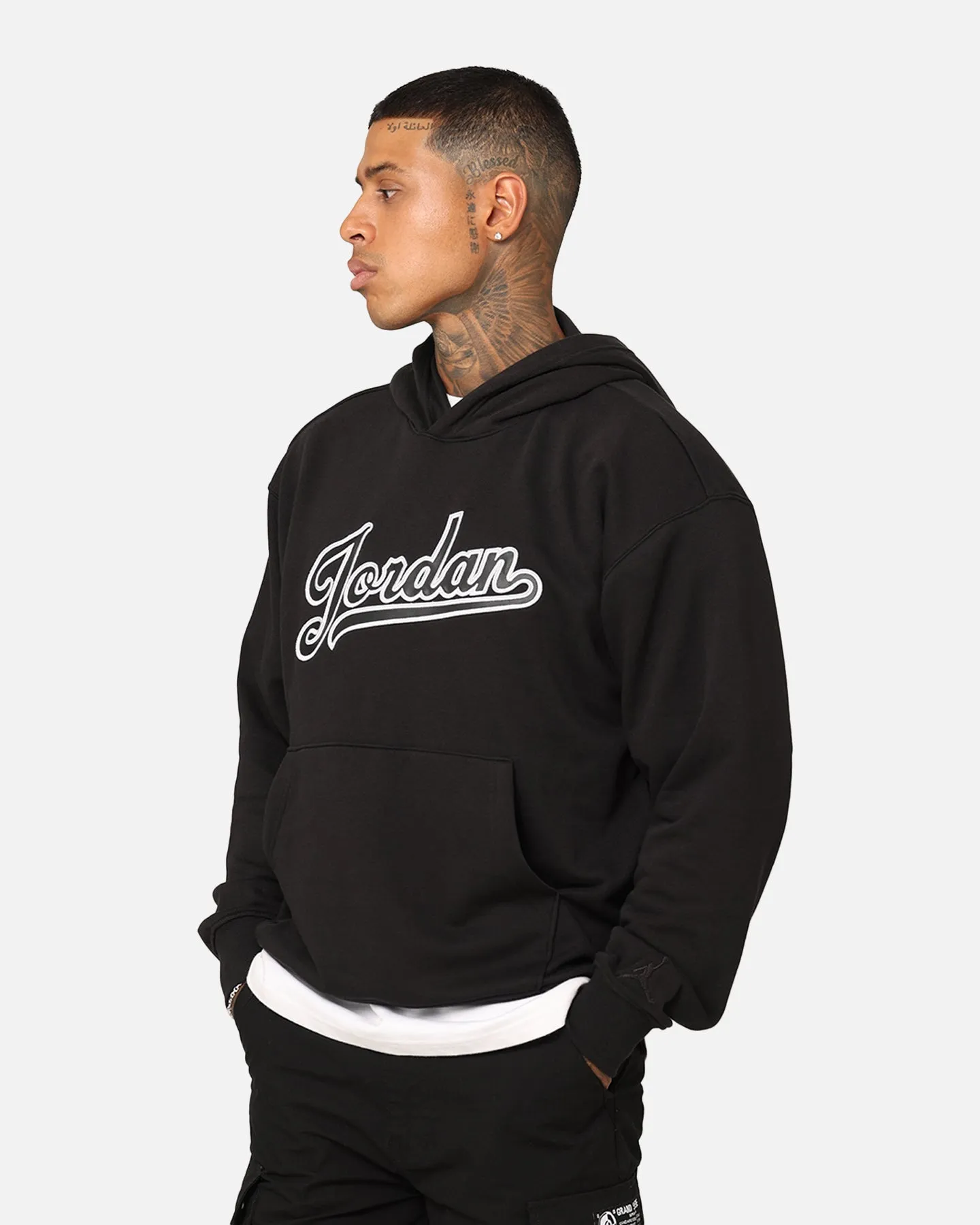 Jordan Flight MVP Fleece Pullover Hoodie Black