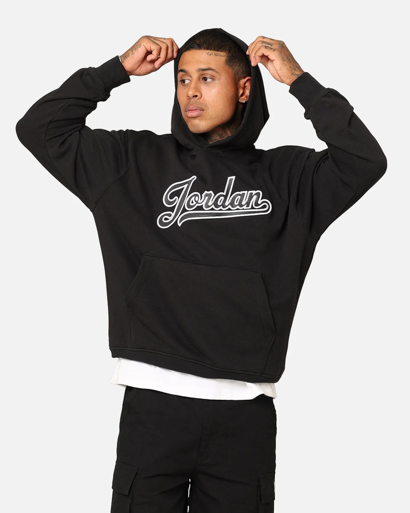 Jordan Flight MVP Fleece Pullover Hoodie Black