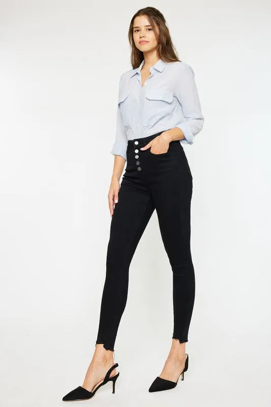 KanCan High Rise Super Skinny Black Jeans