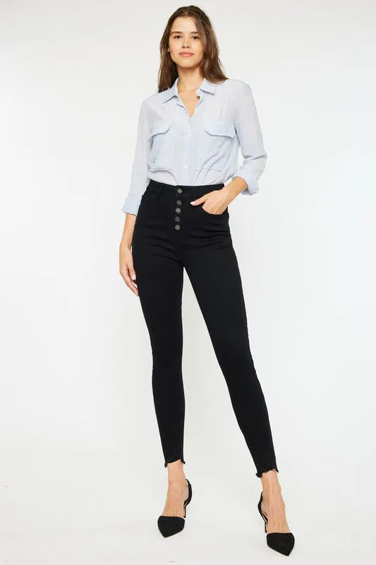 KanCan High Rise Super Skinny Black Jeans