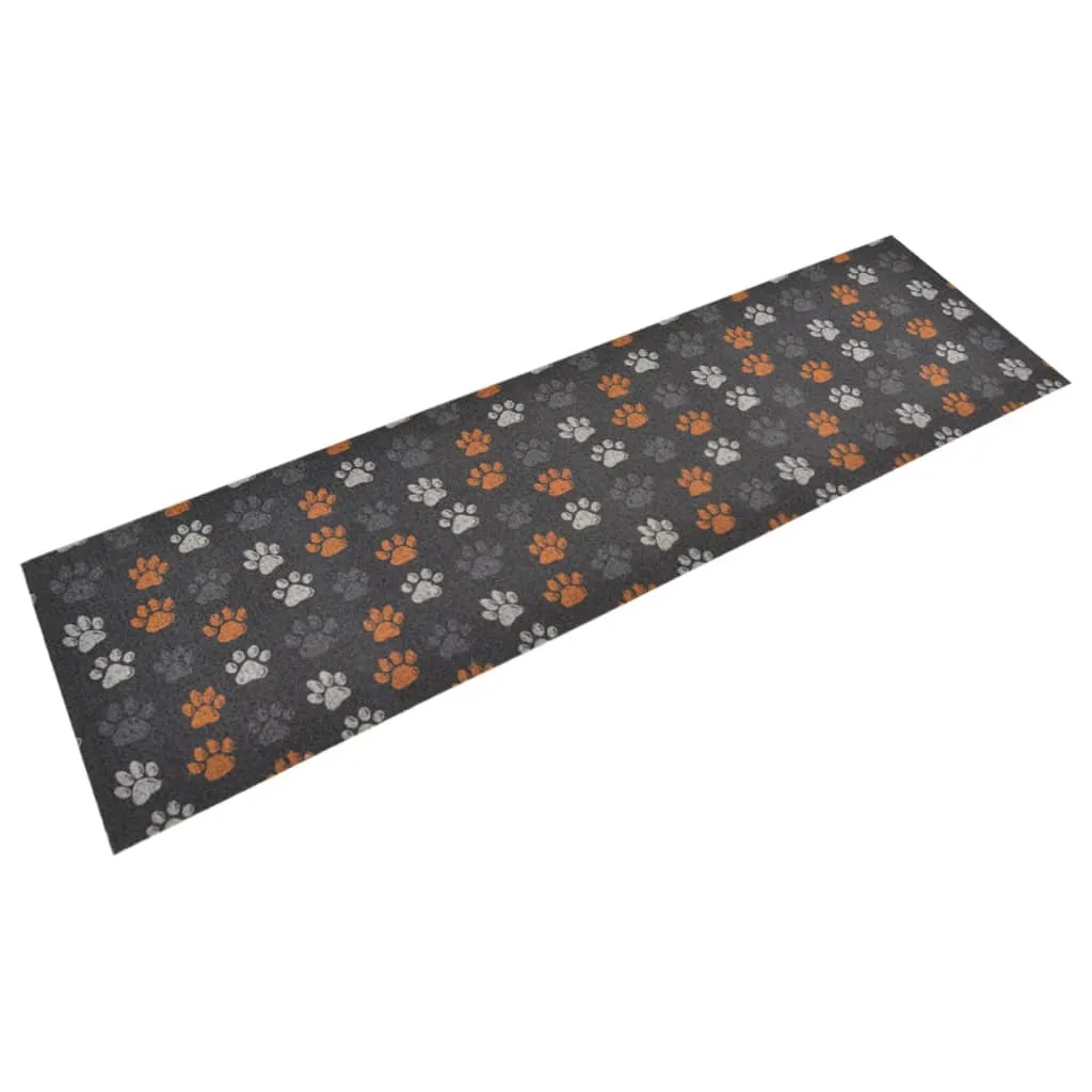 Kitchen Rug Washable Paws 45x150 cm Velvet