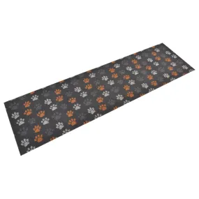 Kitchen Rug Washable Paws 45x150 cm Velvet