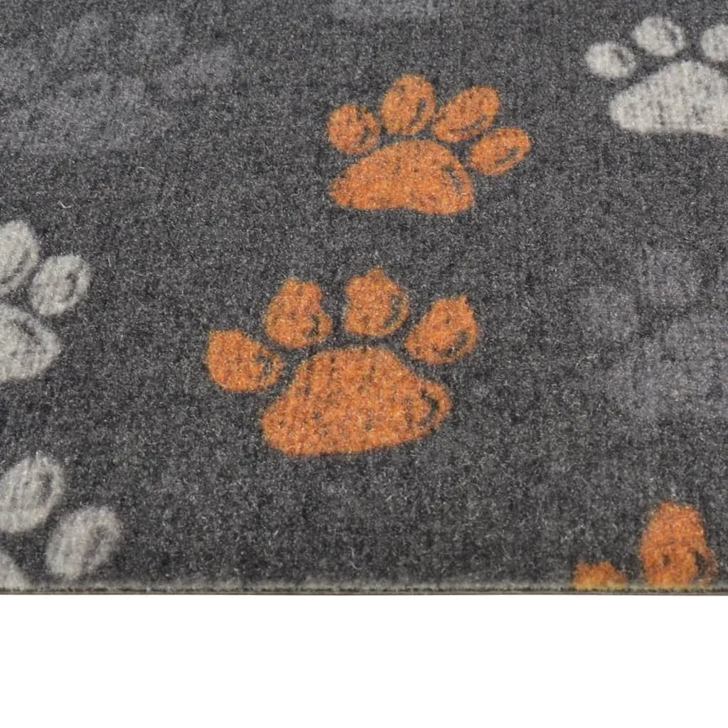 Kitchen Rug Washable Paws 45x150 cm Velvet