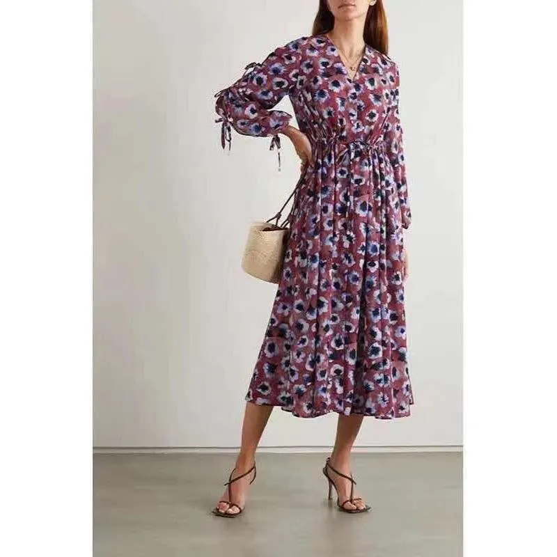 KittenAlarm - Piera Allover Print Midi Dress