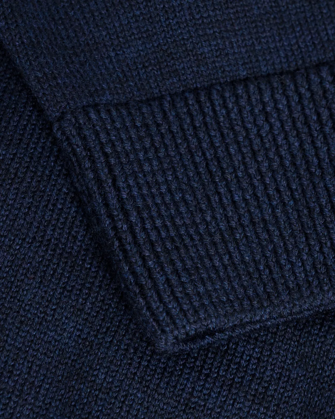 Knit Merino Wool Shirt Blue