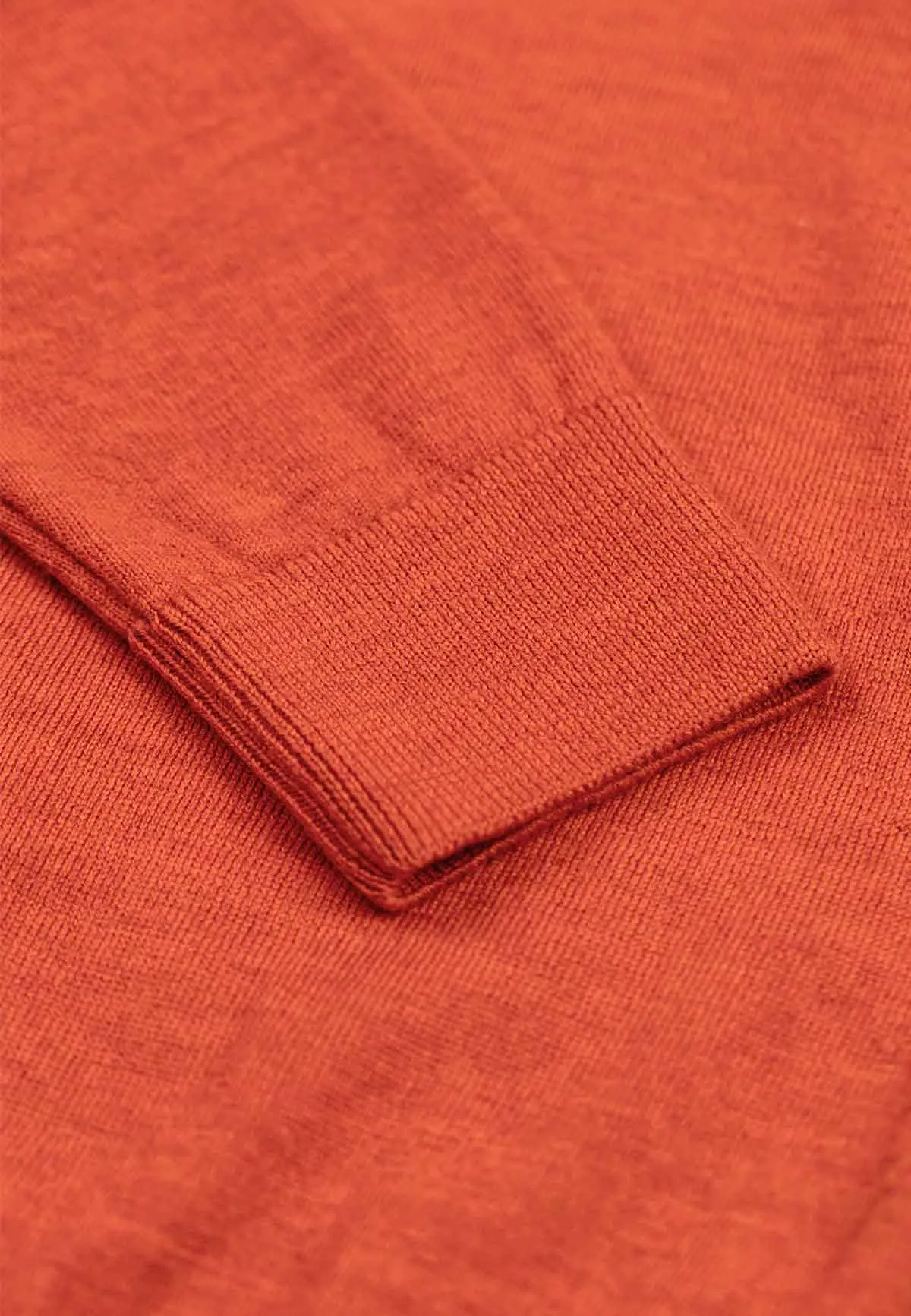 KNIT SHIRT BURNED ORANGE