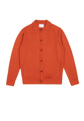 KNIT SHIRT BURNED ORANGE