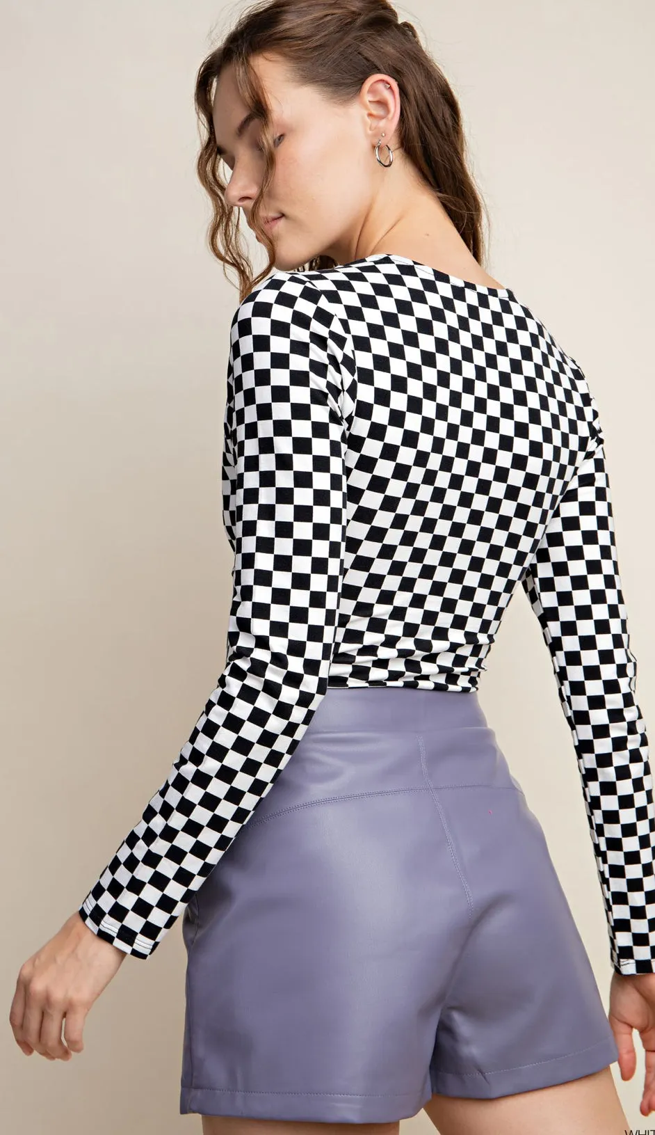 Kori Checkered Bodysuit