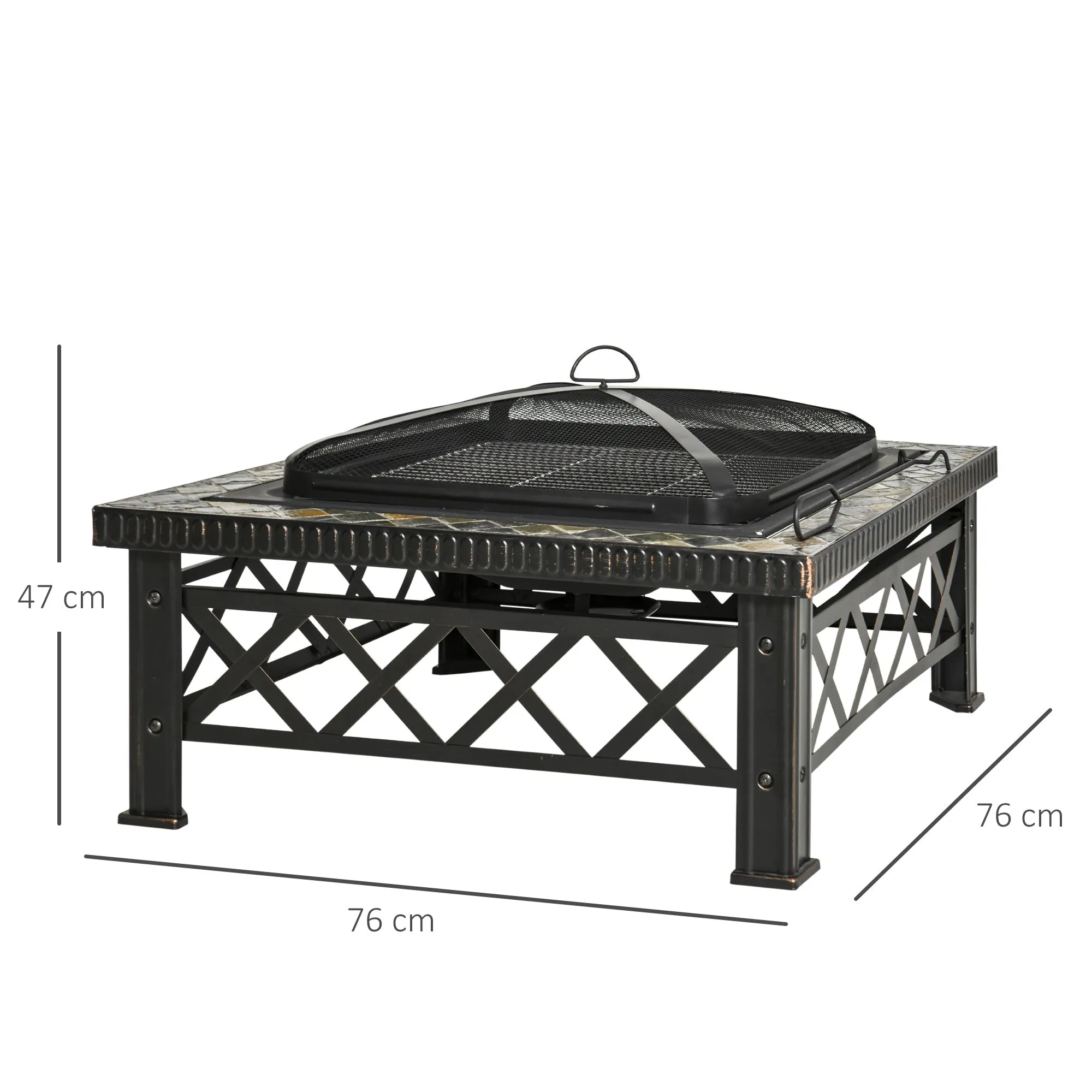 Large Outdoor Fire Pit Table