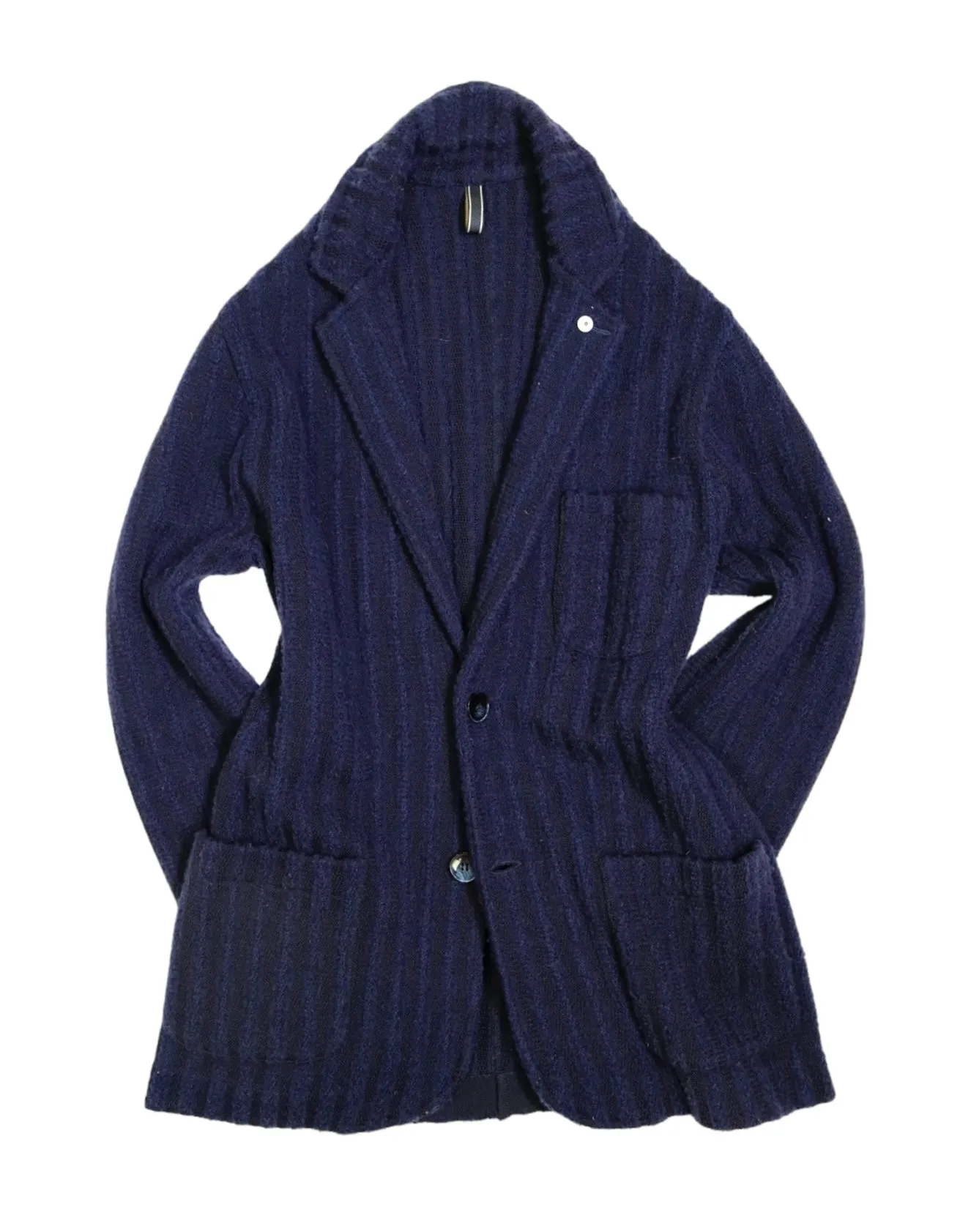 L.B.M. 1911 - Navy Knitted Sports Jacket 46