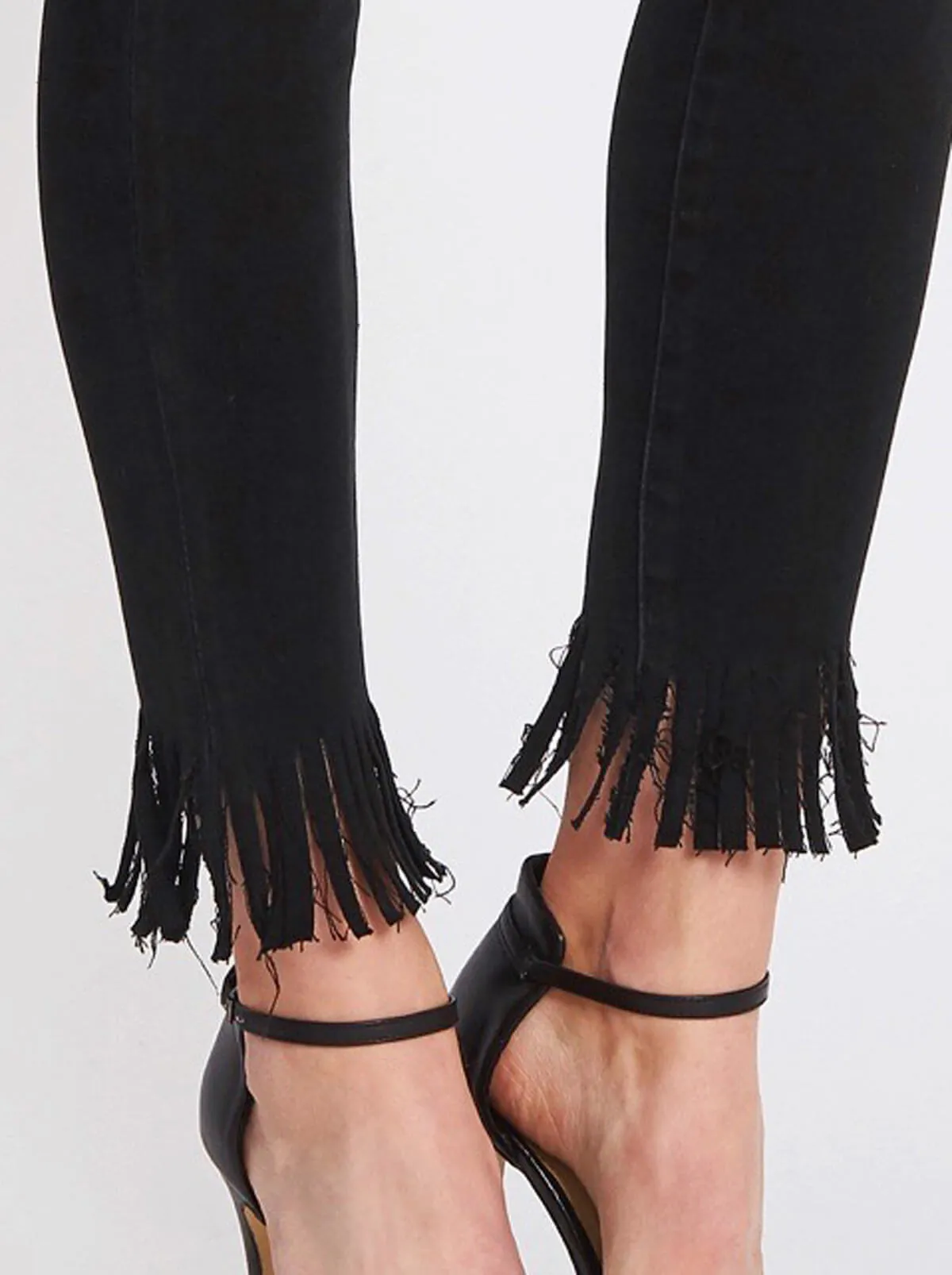 Le High Skinny Fringe Jean