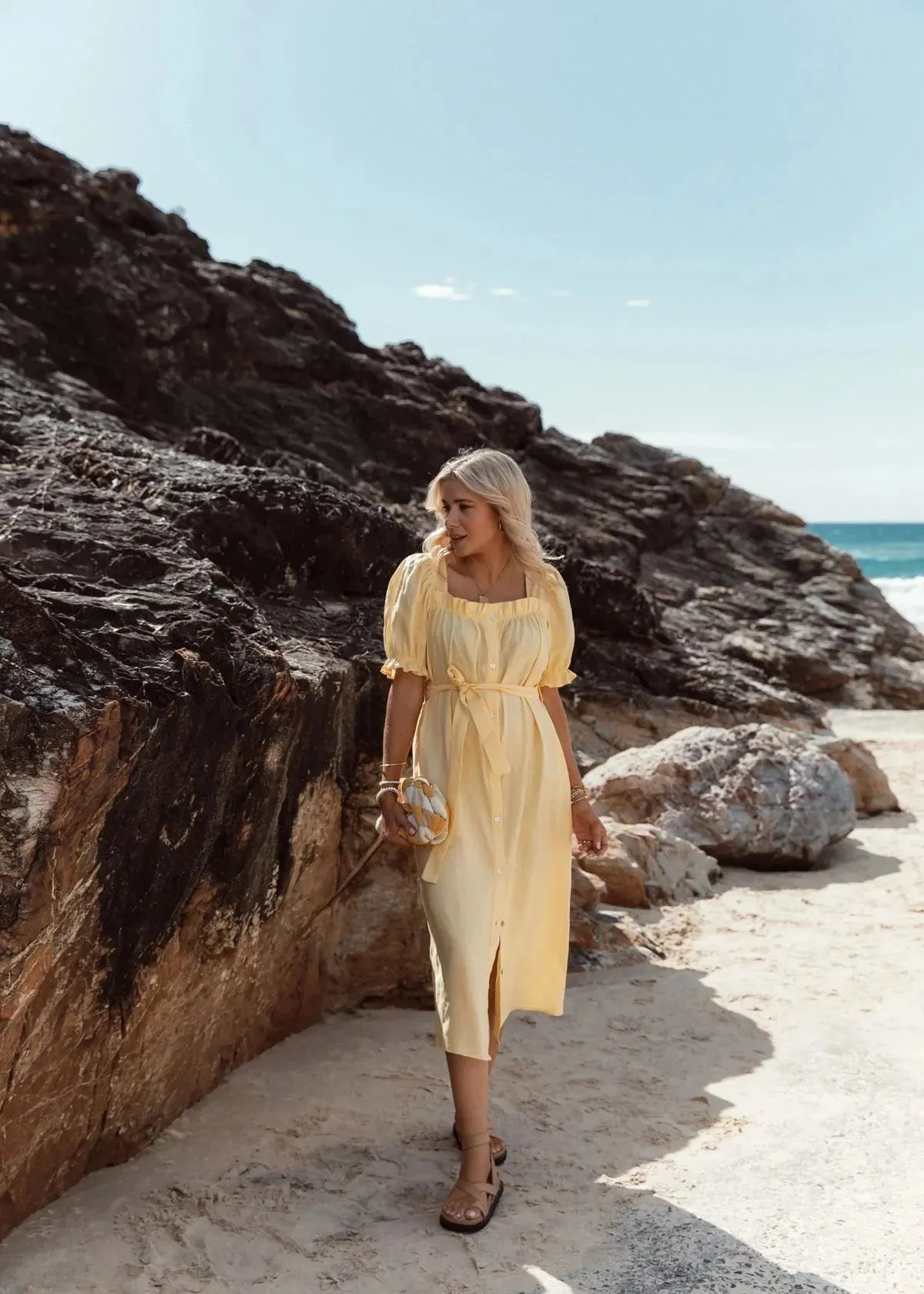 LEONI AUSTRALIA Elka Dress Yellow