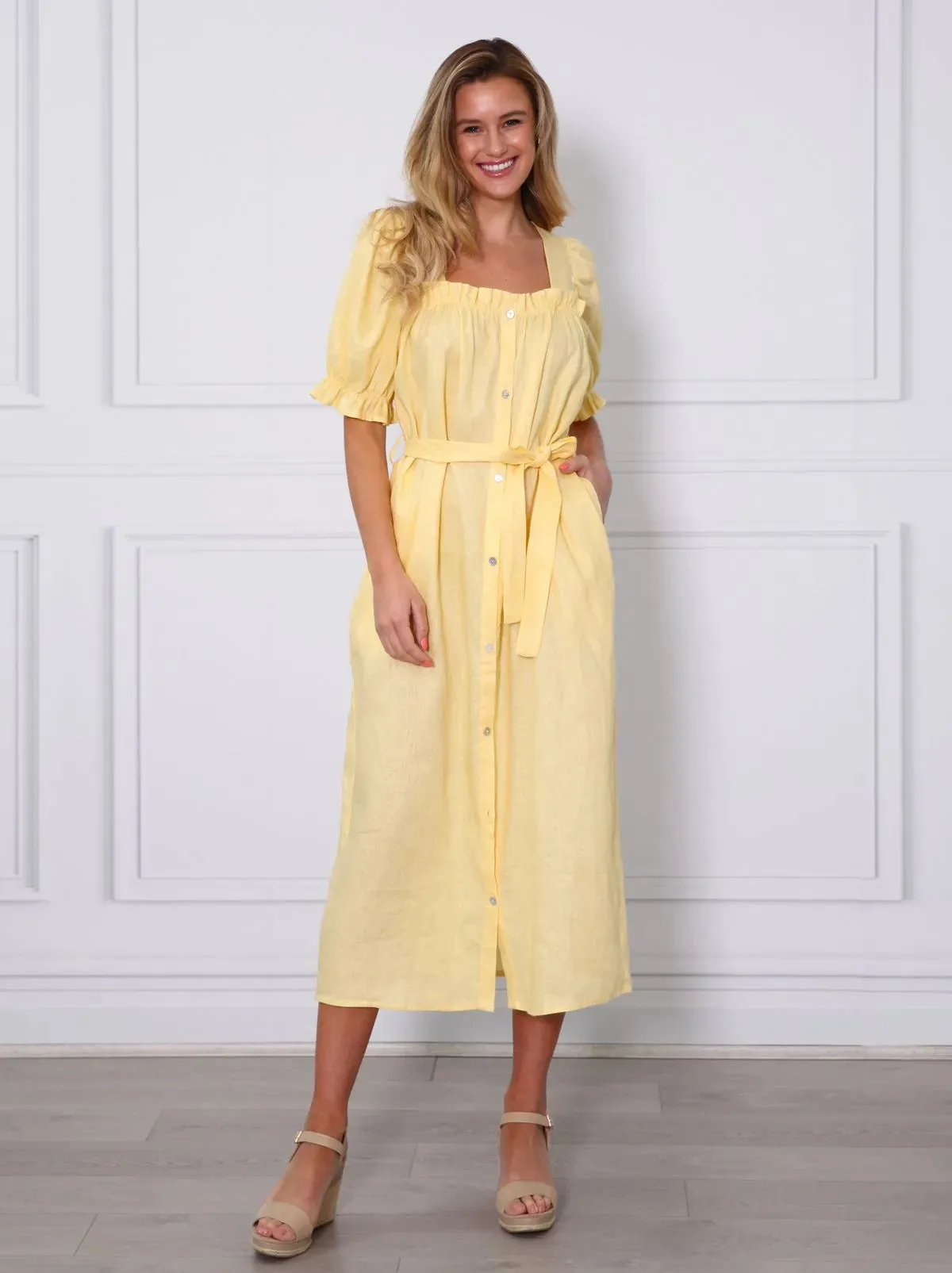 LEONI AUSTRALIA Elka Dress Yellow