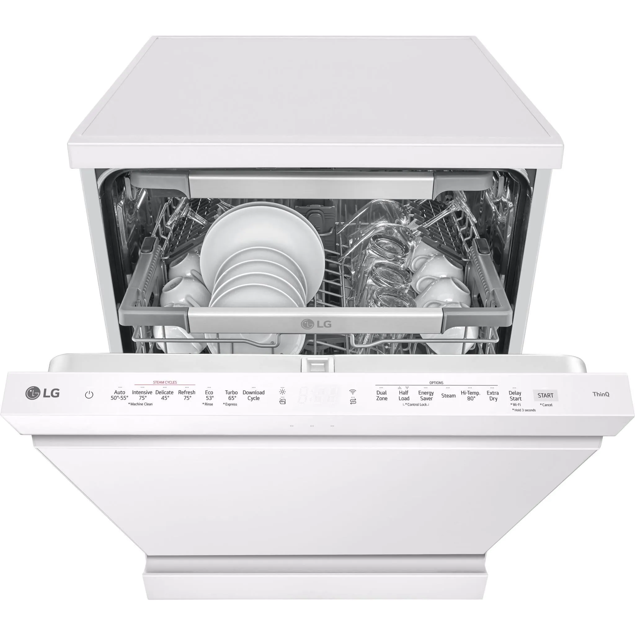 LG XDA3A25MW 15 Place QuadWash® Freestanding Dishwasher (Matte White)